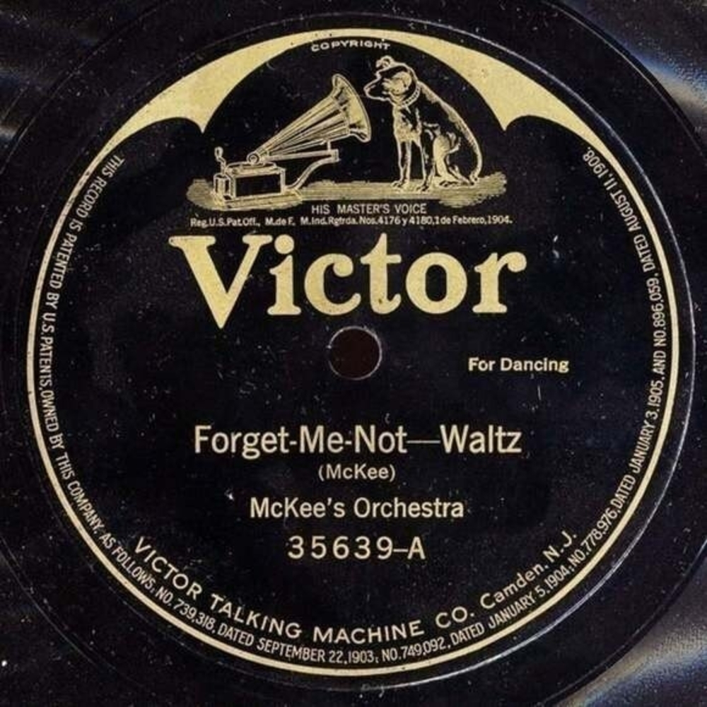 McKee's Orchestra Sergeant Markels Orchestra Forget-Me-Not/Felicia Waltz Shellac